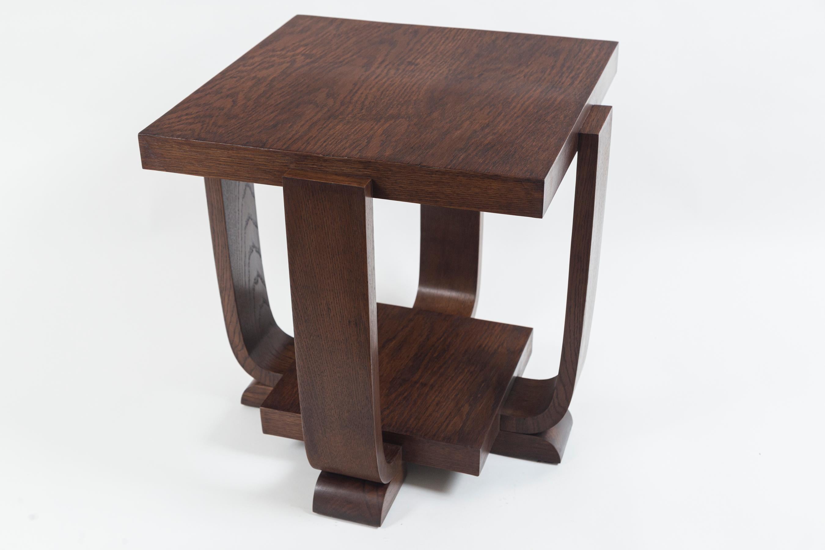 French Modernist Cerused Side Table In Good Condition For Sale In Westport, CT