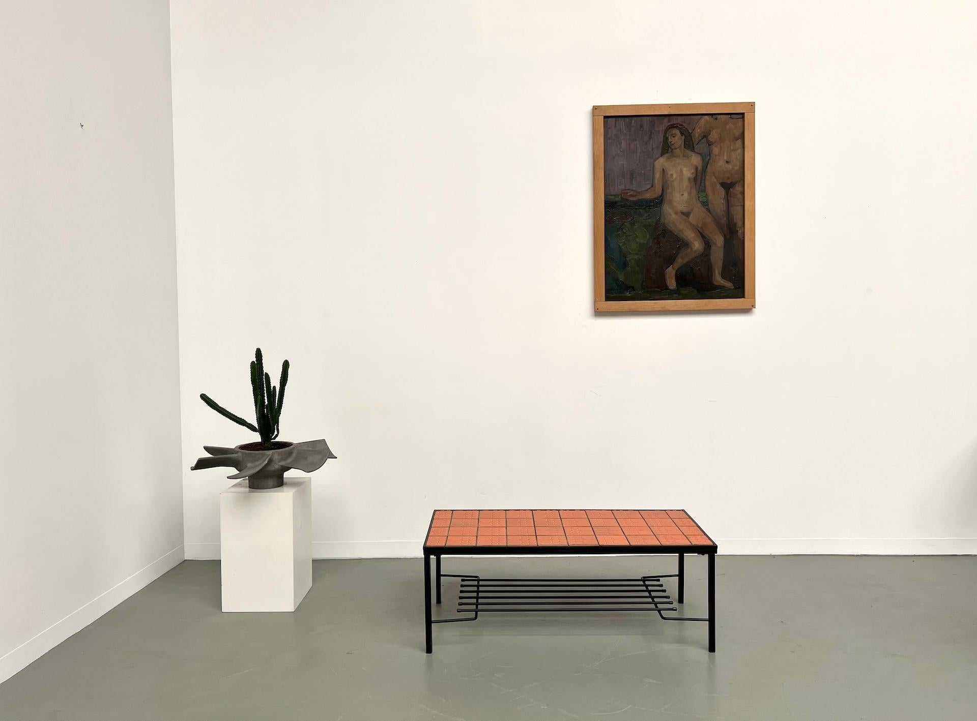 Mid-Century Modern Table basse moderniste française des années 70 en vente