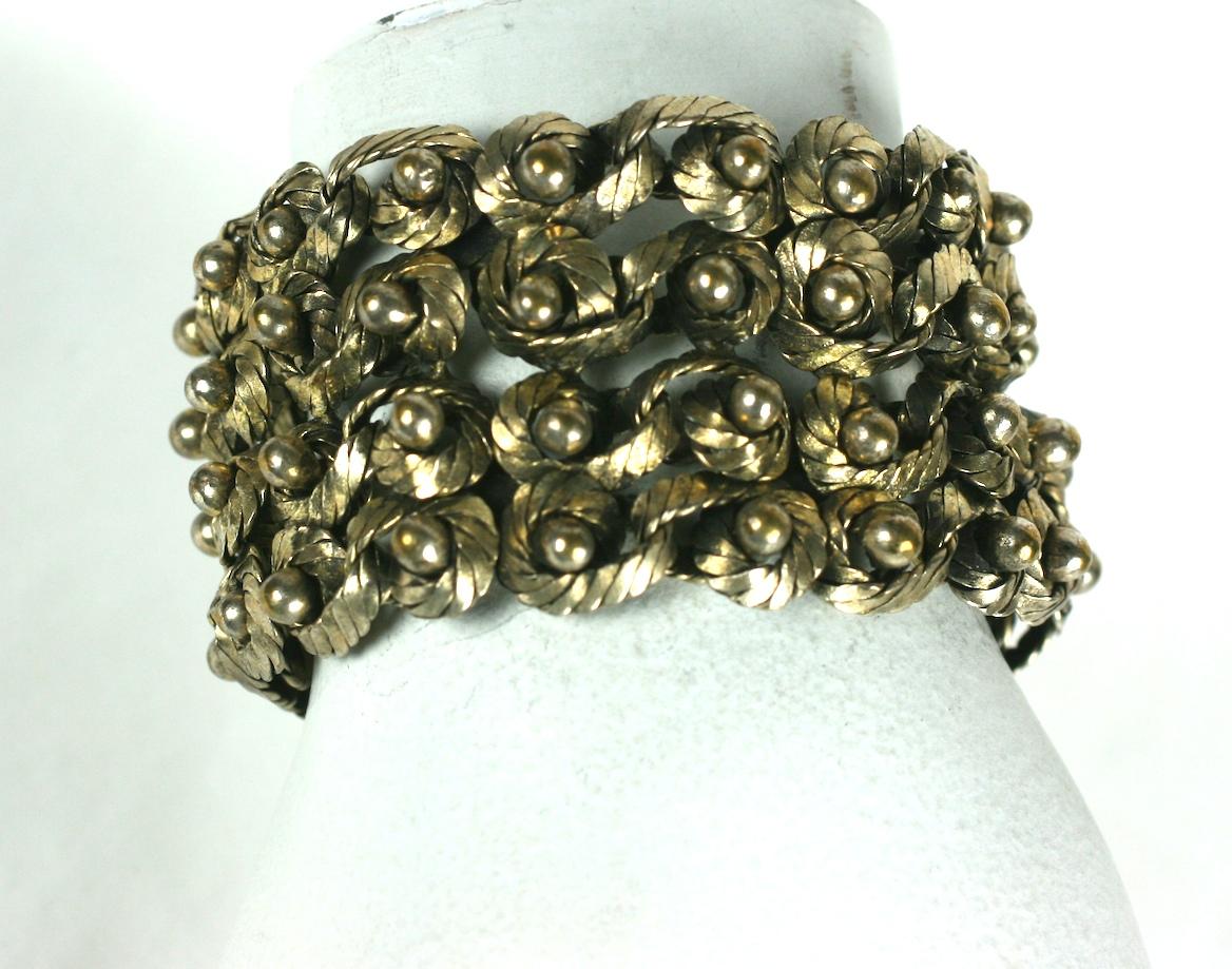 French Modernist Coil Bracelet In Good Condition For Sale In New York, NY