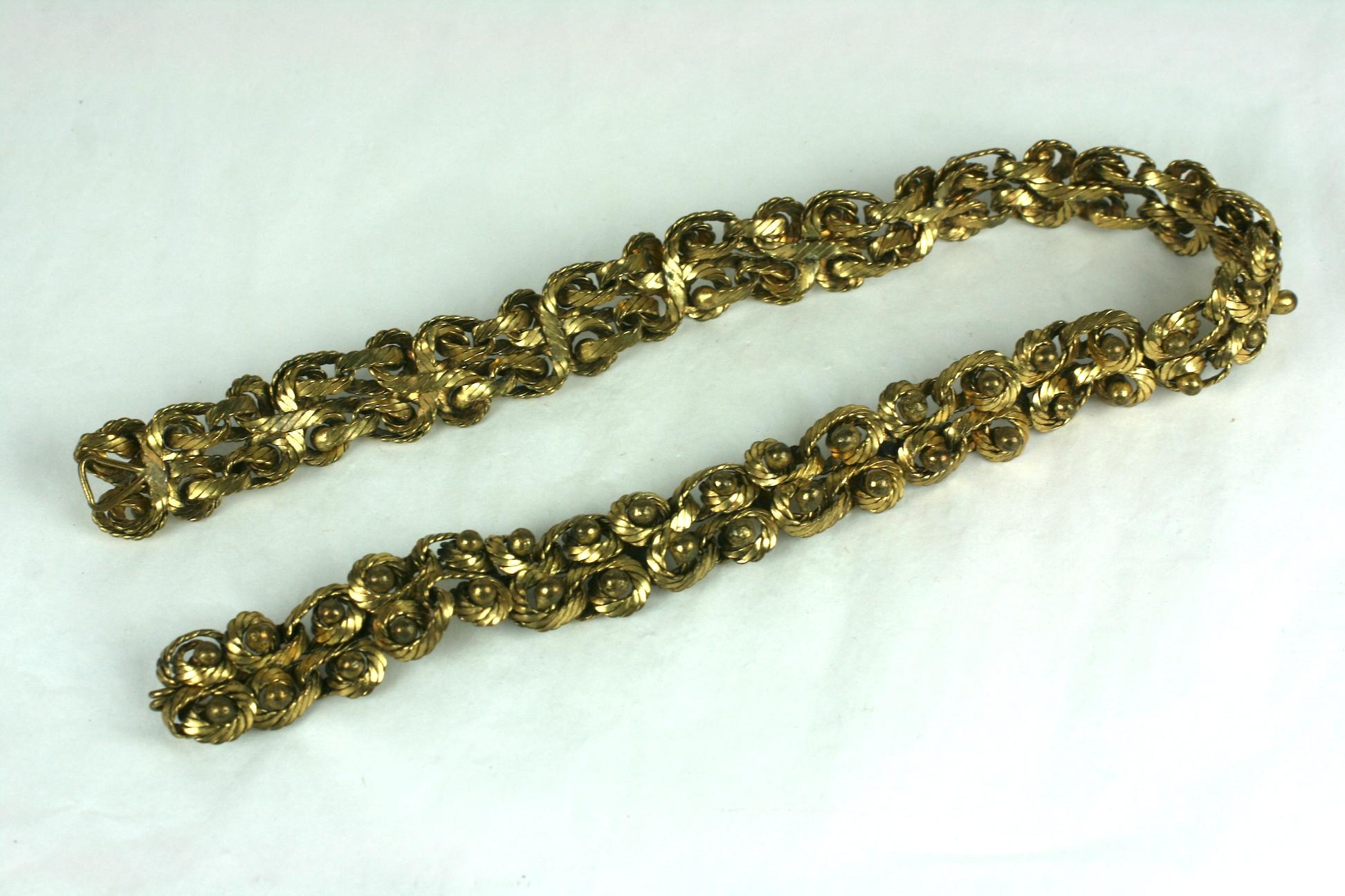 gold coil necklace