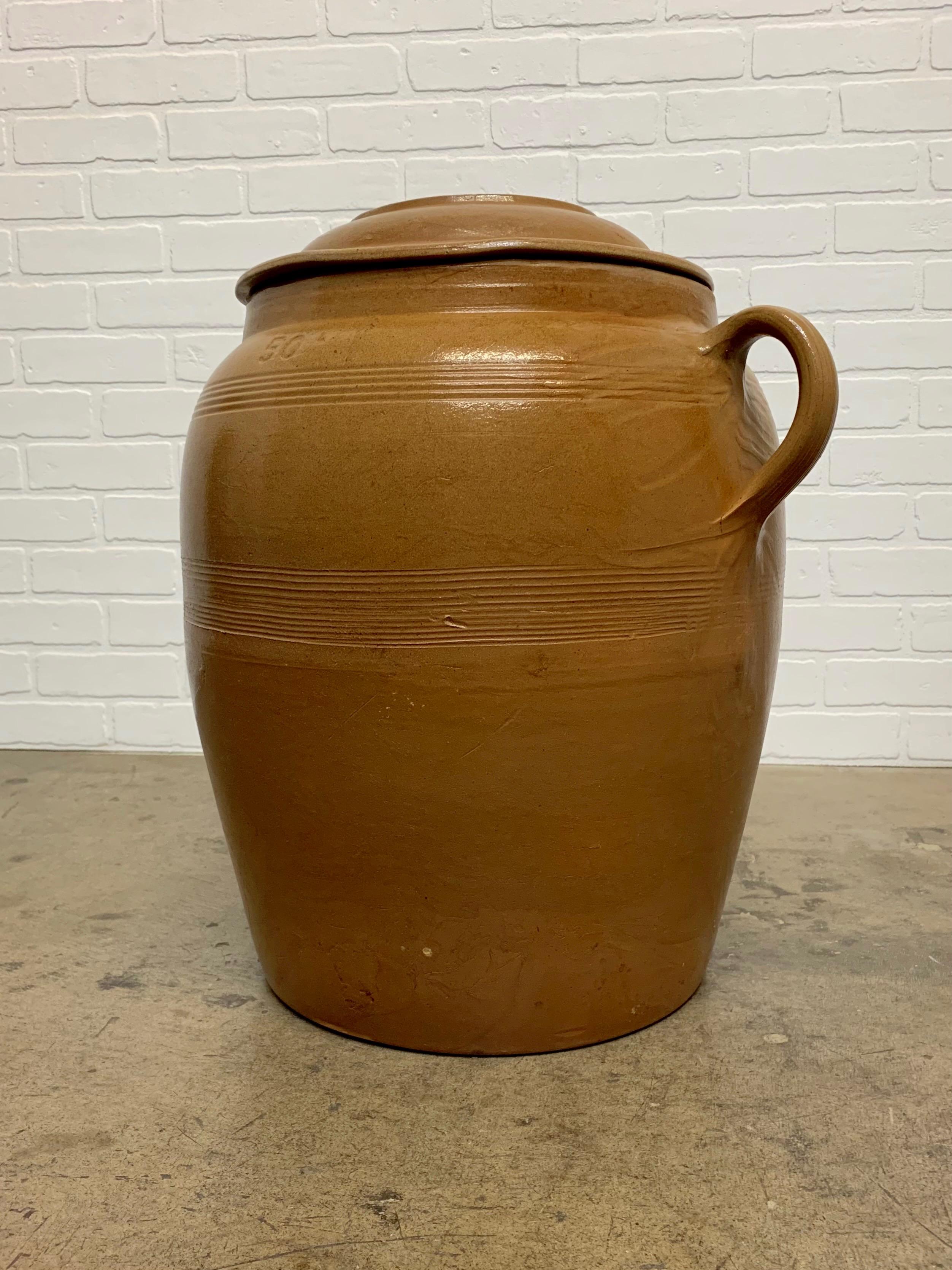 Hand-Crafted French Modernist Commercial Butter Urn For Sale