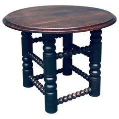 French Modernist Design Side Table by Charles Dudouyt, France 1930s