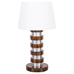 Modernistische französische Schreibtischlampe mit Pergamentschirm