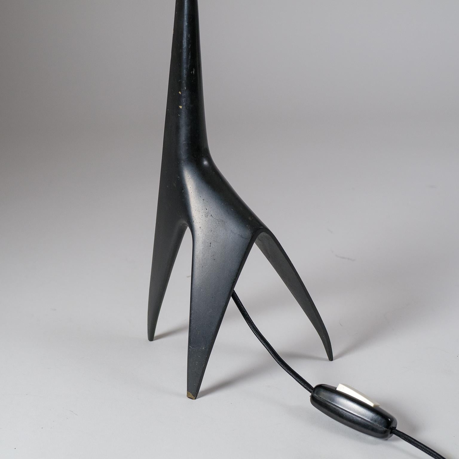French Modernist 'Giraffe' Bronze Table Lamp, 1950s 4