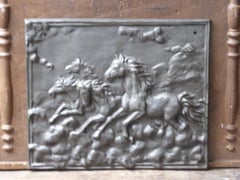 French Modernist 'Horses' Fireback