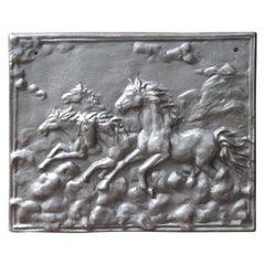 French Modernist 'Horses' Fireback