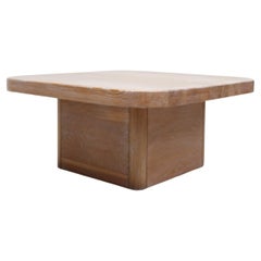 French Modernist Limed Oak Coffee Table