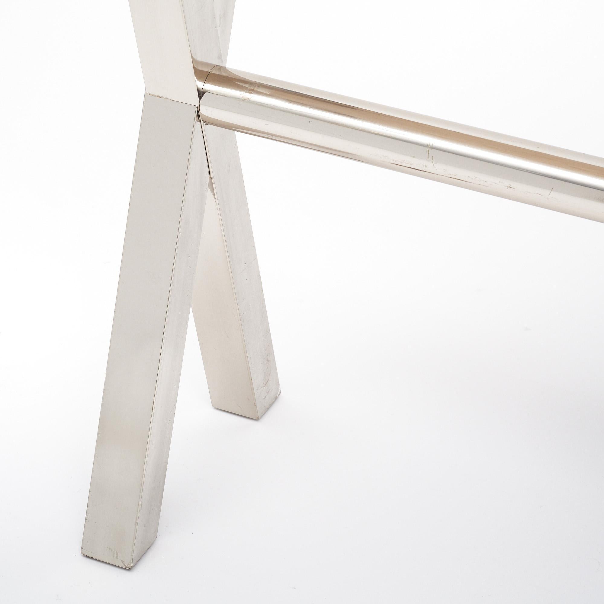 French Modernist Marble Console Table For Sale 2
