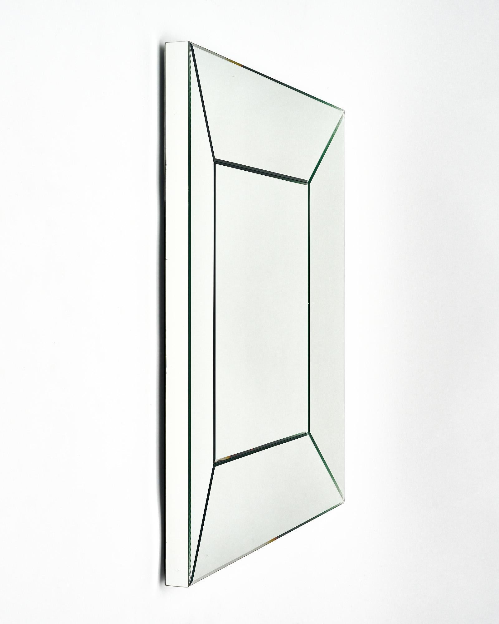 Late 20th Century French Modernist Period Mirror For Sale