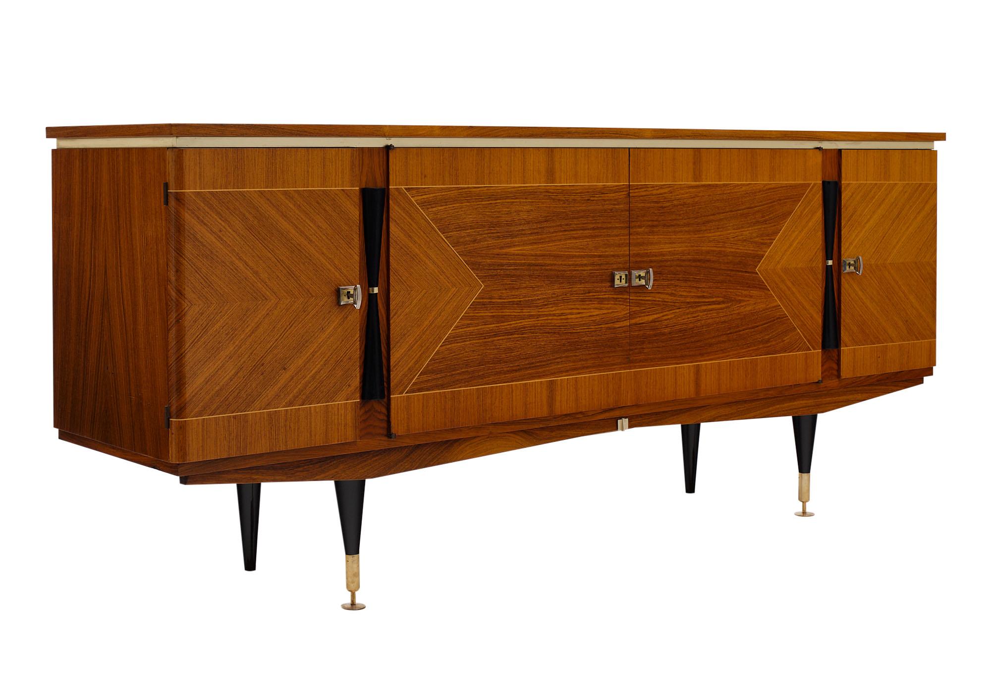 Mid-Century Modern French Modernist Rosewood Buffet