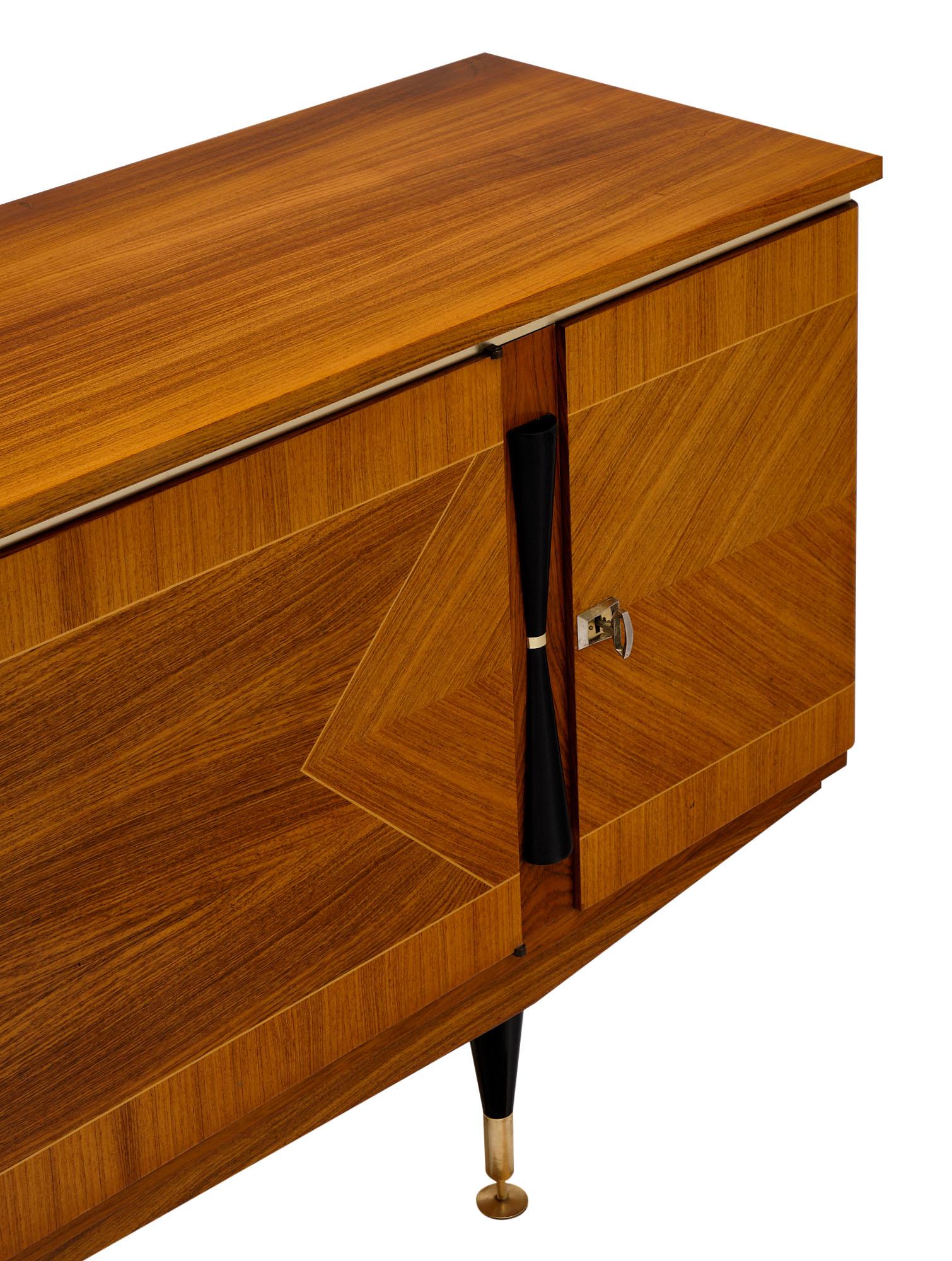 Mid-20th Century French Modernist Rosewood Buffet