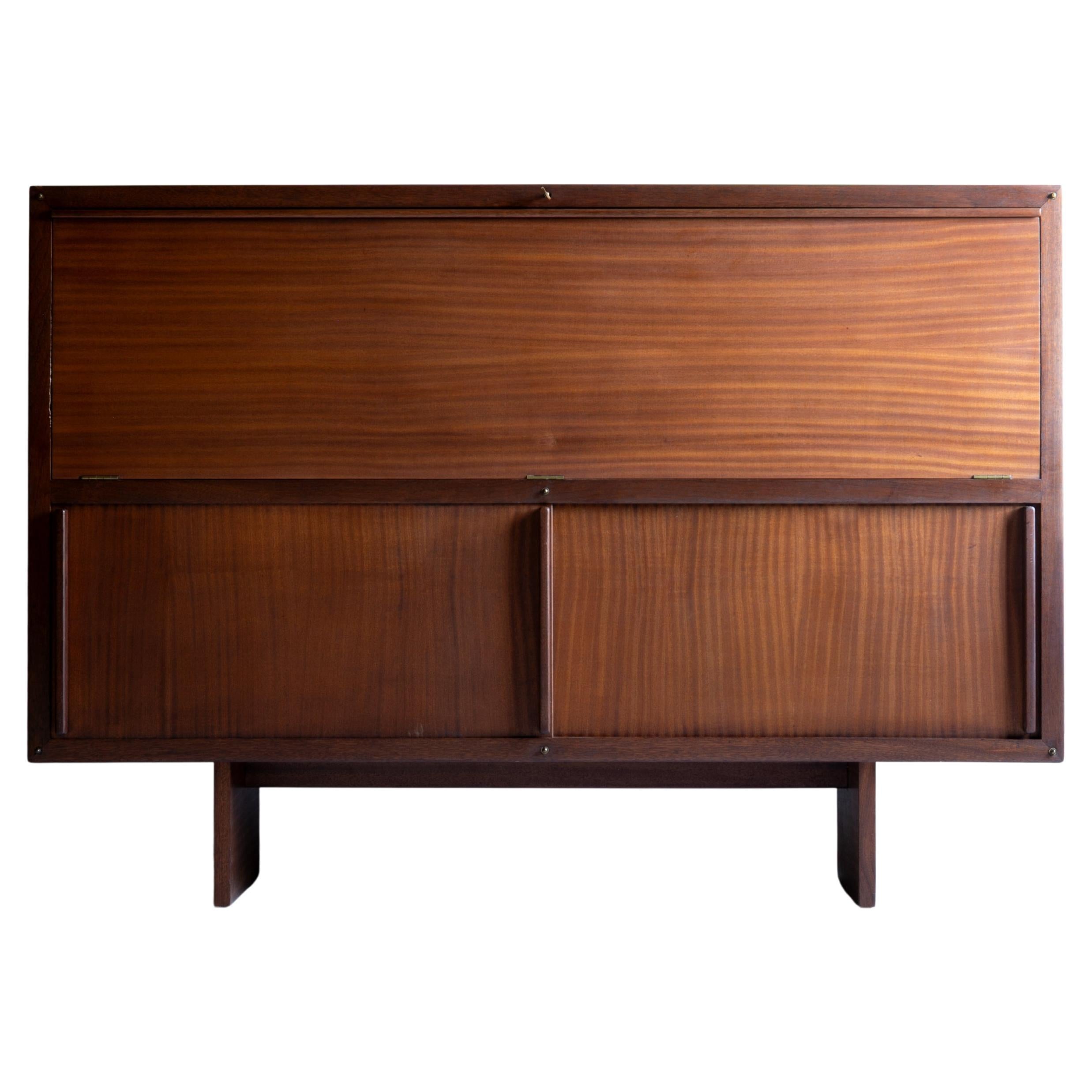 French Modernist Sideboard by André Sornay, Cloutage Technique, 1950s