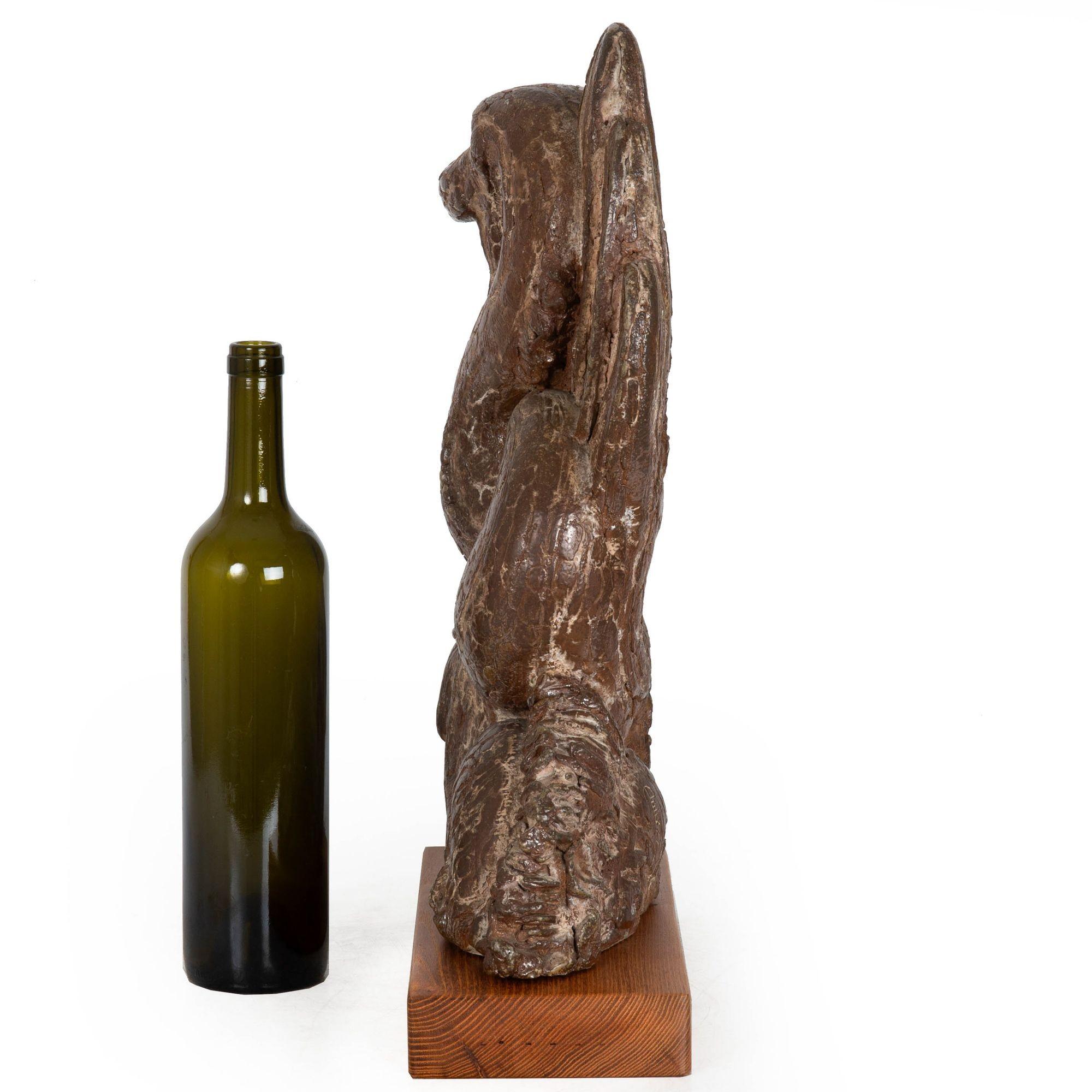 Grès porcellanato Scultura modernista francese in gres 