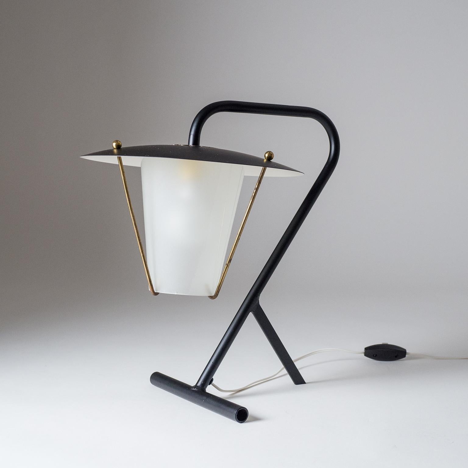 Lampe de table moderniste française, datant d'environ 1950 en vente 2