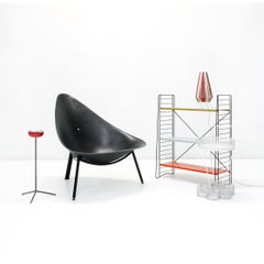 French Modernist Tripod Fiberglass Lounge Chair by Ed Mérat