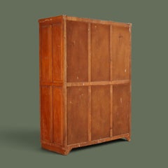 French Modernist Two-Door Wardrobe, Fruitwood, Fitted Interior, 1930s
