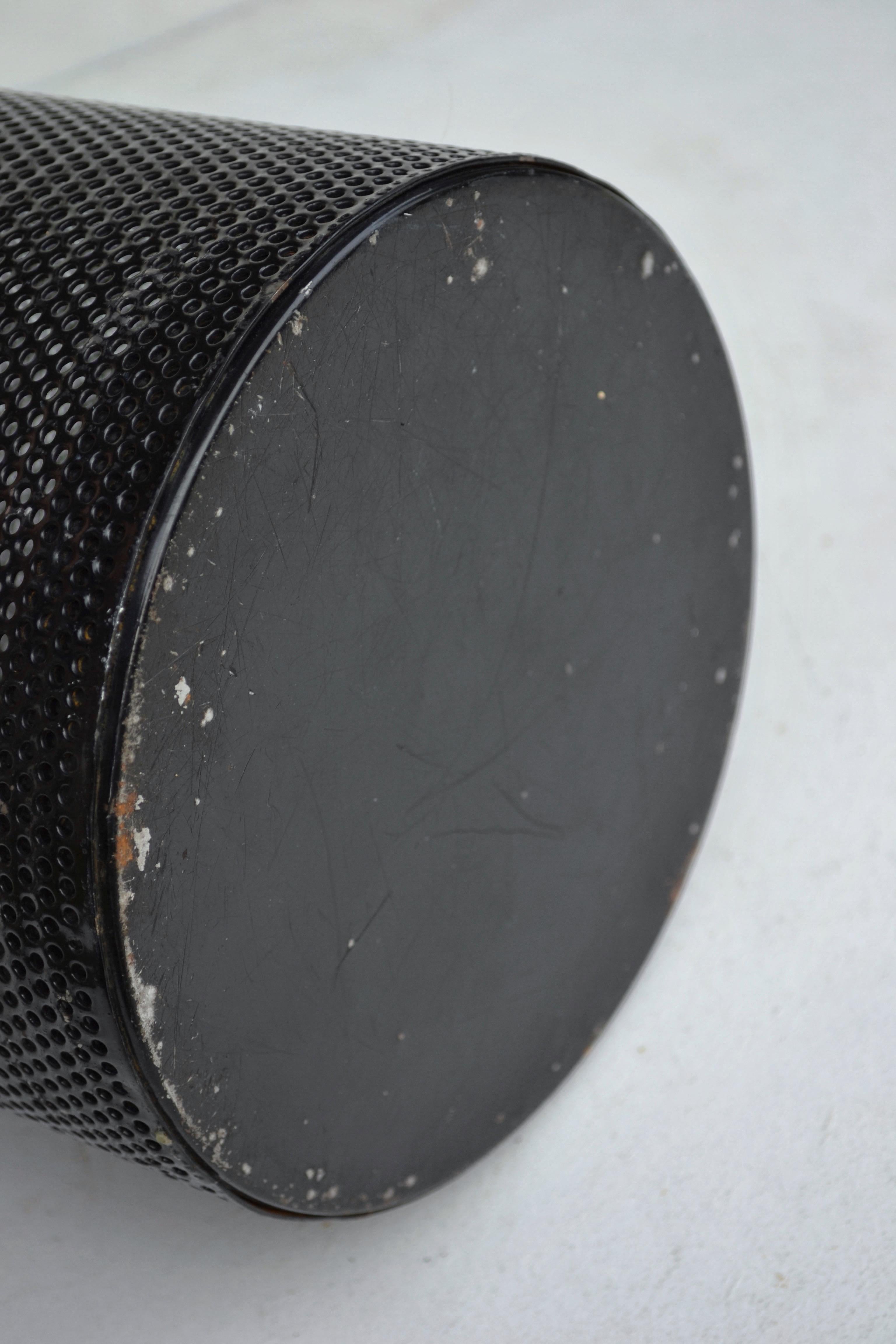 French Modernist Umbrella Stand, 1950s — Perforated Steel For Sale 1