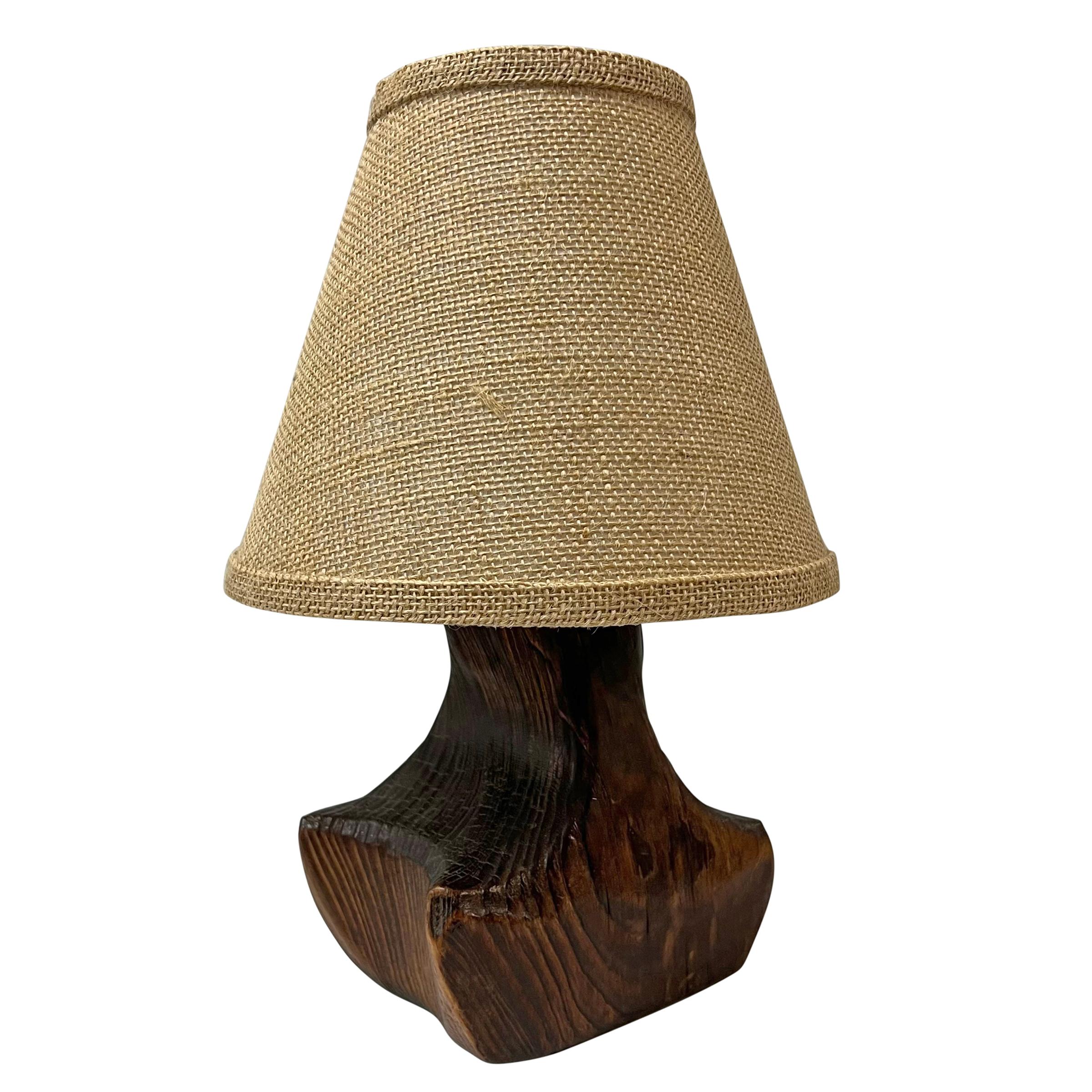 Französisch Modernist Wood Lampe (Moderne) im Angebot