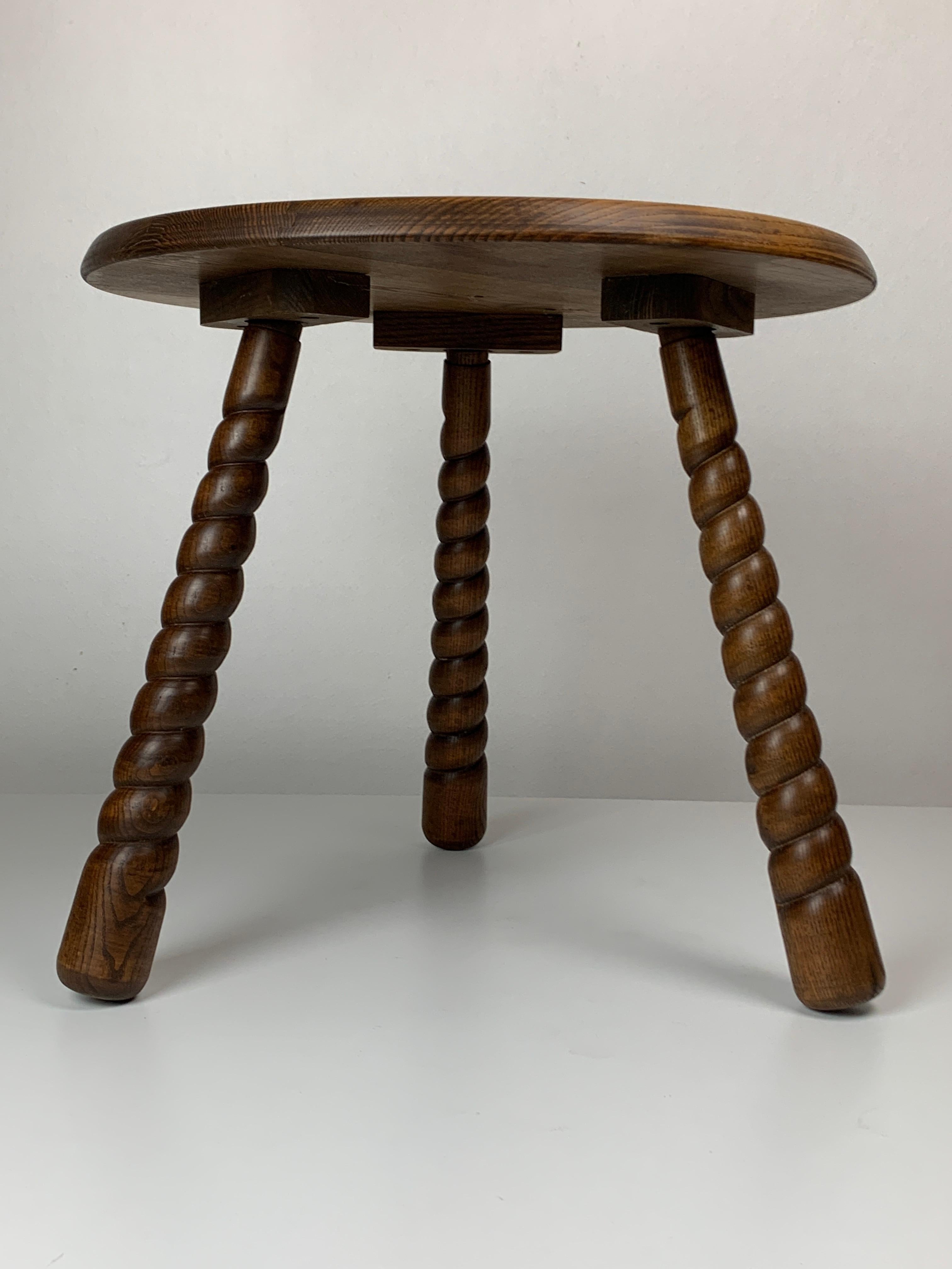 French modernist wood turned bobbin side sable in the manner of Charles Dudouyt 5