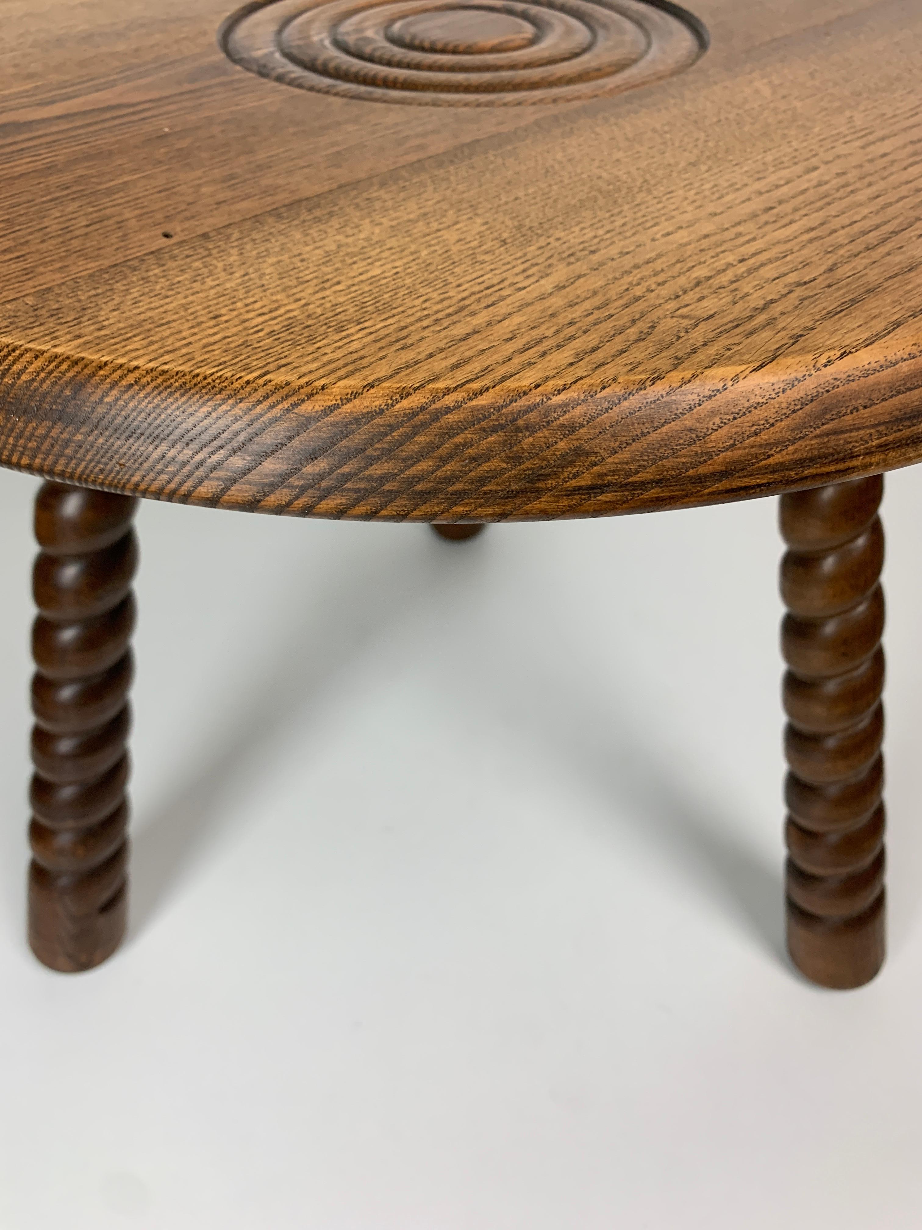French modernist wood turned bobbin side sable in the manner of Charles Dudouyt 10