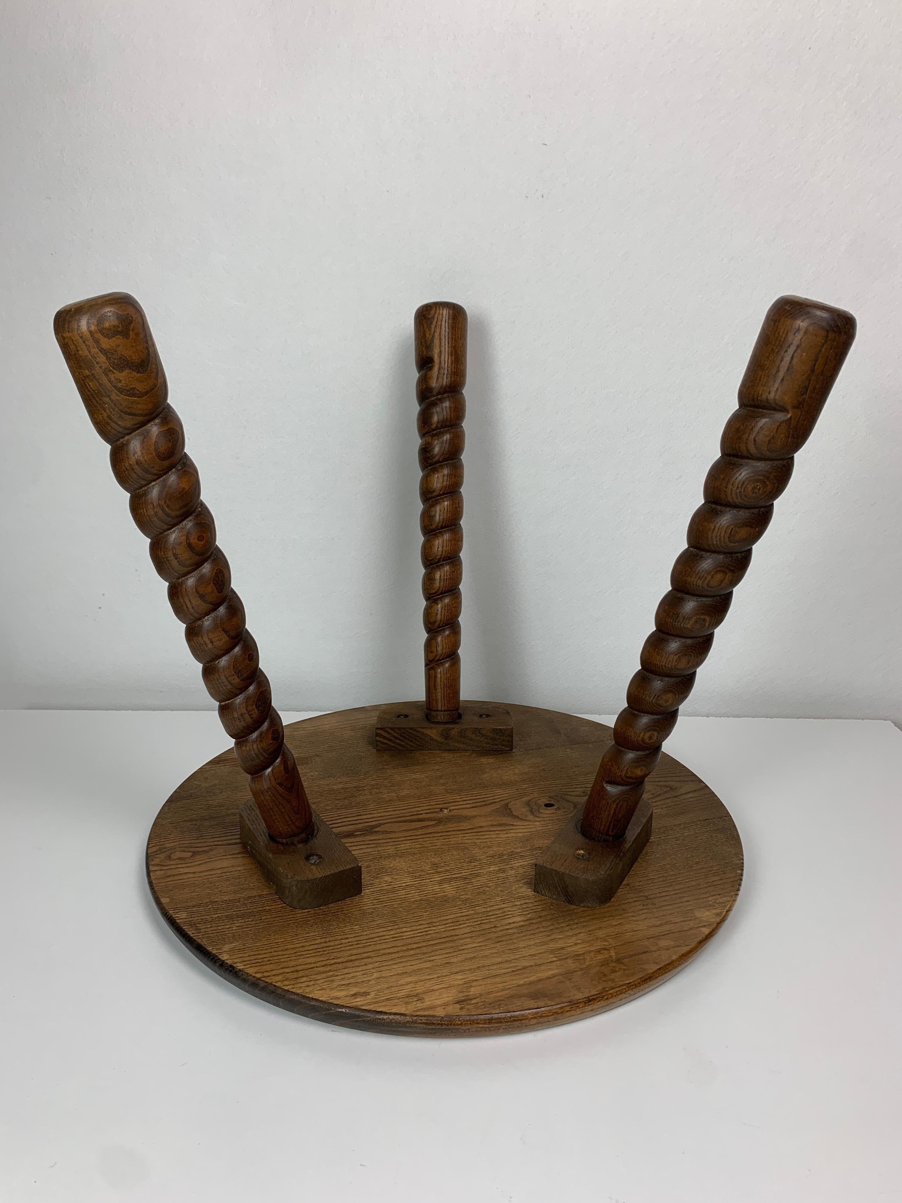 French modernist wood turned bobbin side sable in the manner of Charles Dudouyt 12