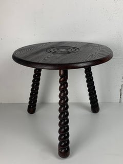 French modernist wood turned bobbin side sable in the manner of Charles Dudouyt