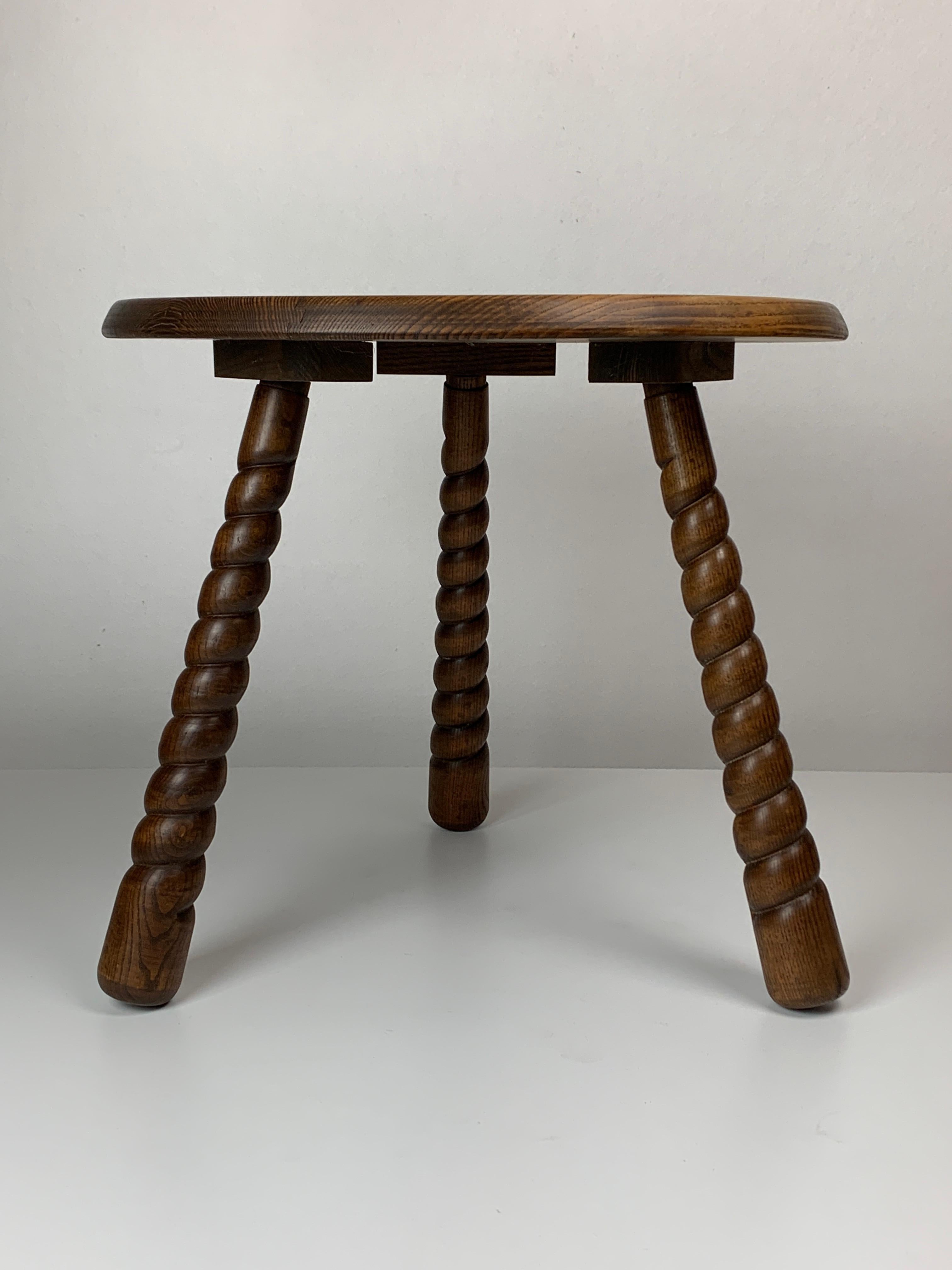 French modernist wood turned bobbin side sable in the manner of Charles Dudouyt 4