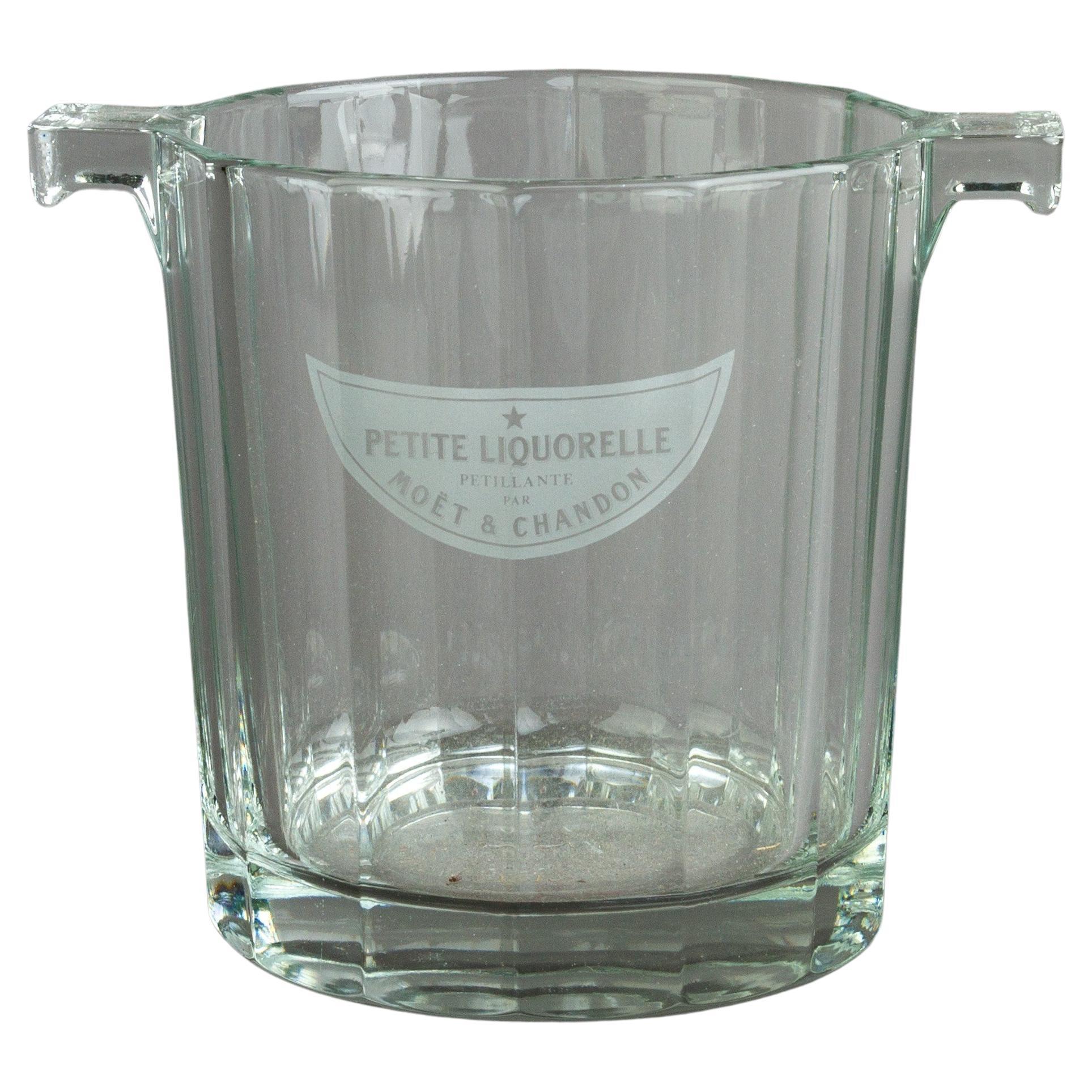 French Moet & Chandon Champagne Glass Bucket 