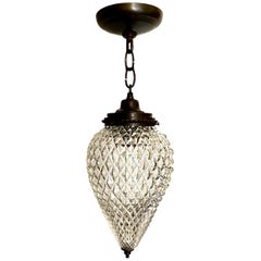 Vintage French Molded Glass Lantern