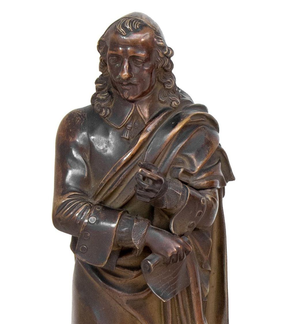 Patinierte Bronzen „Moliere“ und „Cornielle“ aus Frankreich (Französisch) im Angebot