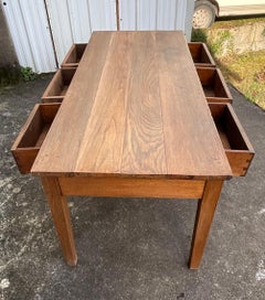 French monastery table in solid oak