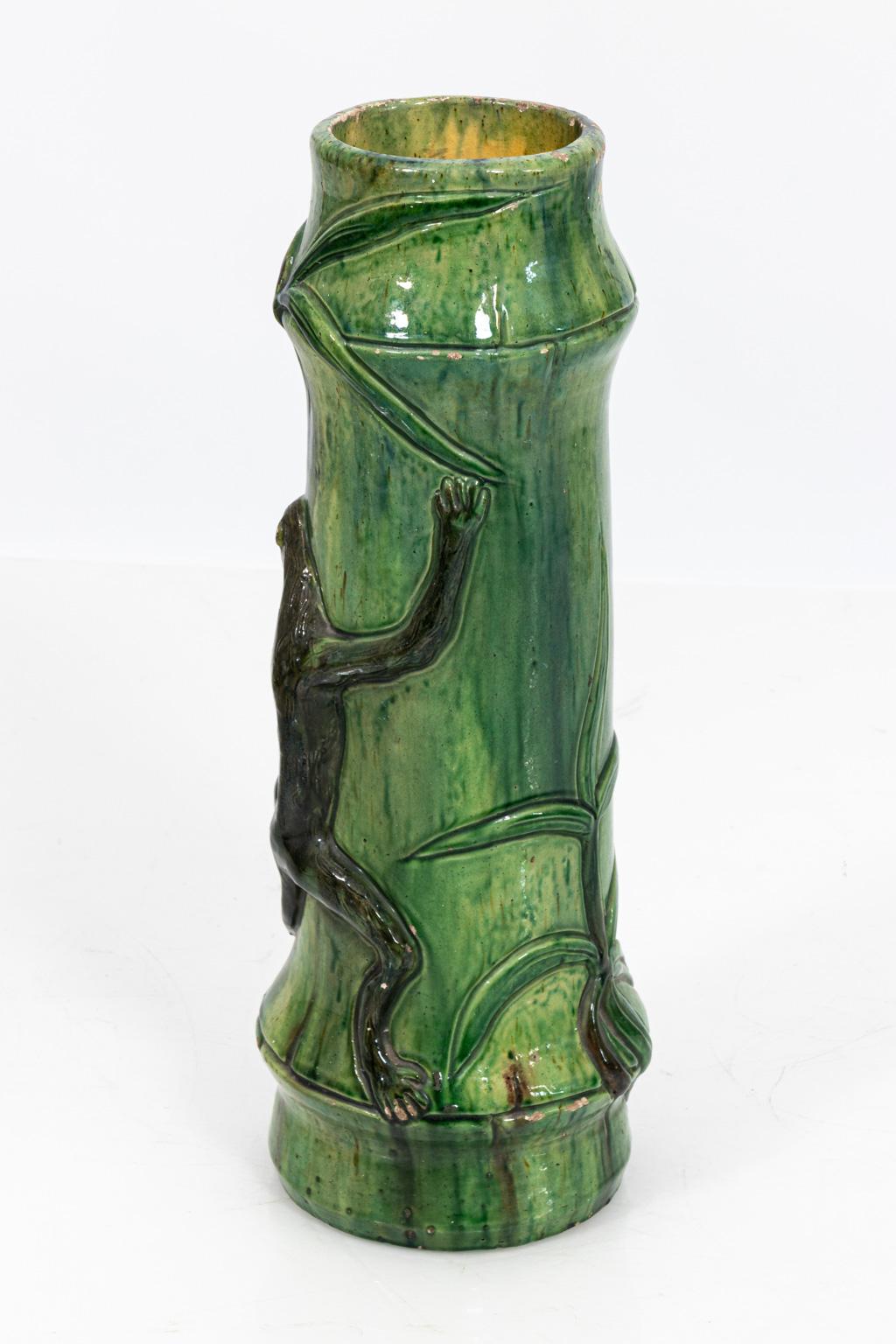 Painted French Monkey Umbrella Stand, circa 1920s
