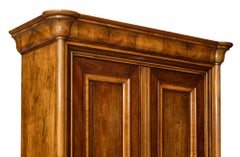 French Monumental Neogothique Charles X Inlaid Armoire