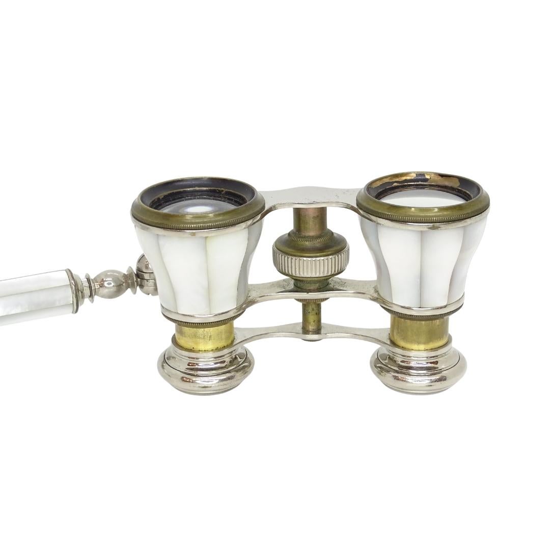 Gray French mother of pearl binoculars or impertinent