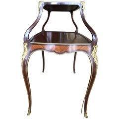French Mounted Two-Tier Table à Dessert, Late 19th Century