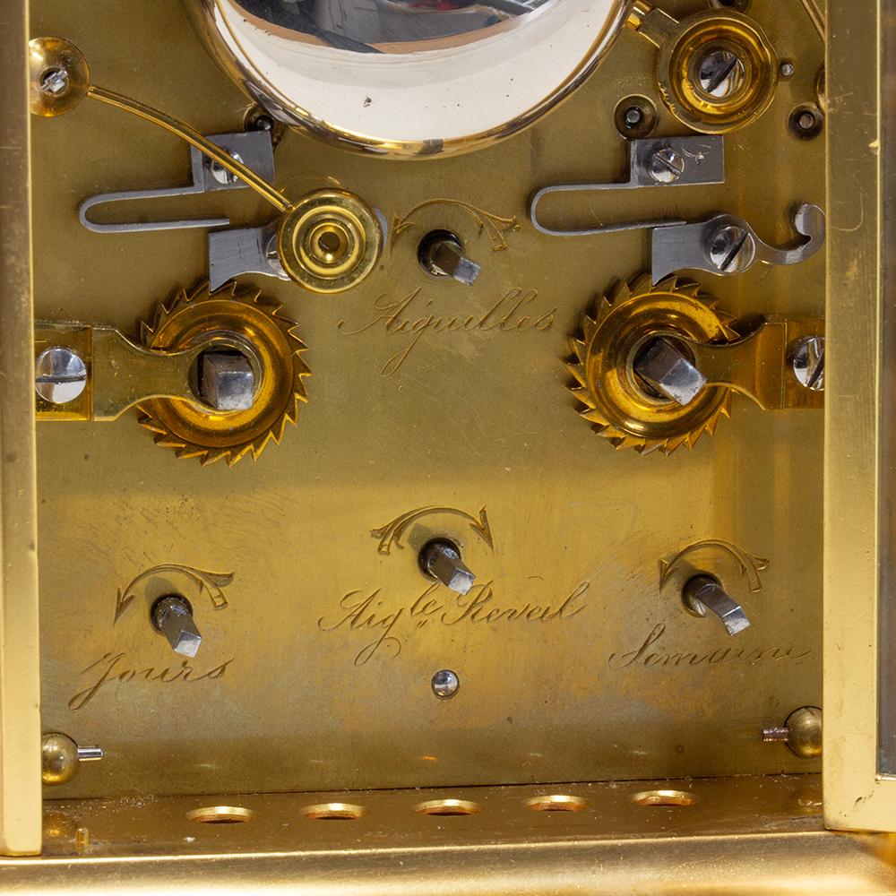 French Multi-Dial Gorge Case Carriage Clock For Sale 8