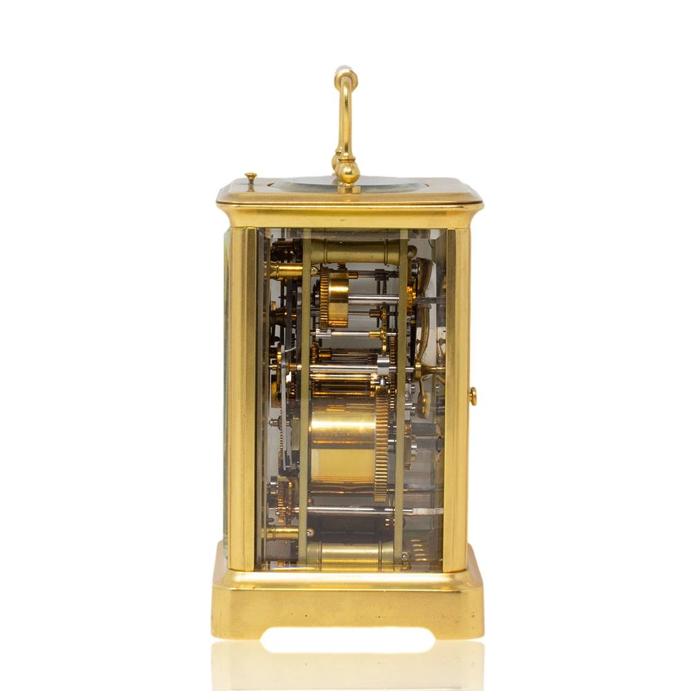 19th Century French Multi-Dial Gorge Case Carriage Clock For Sale