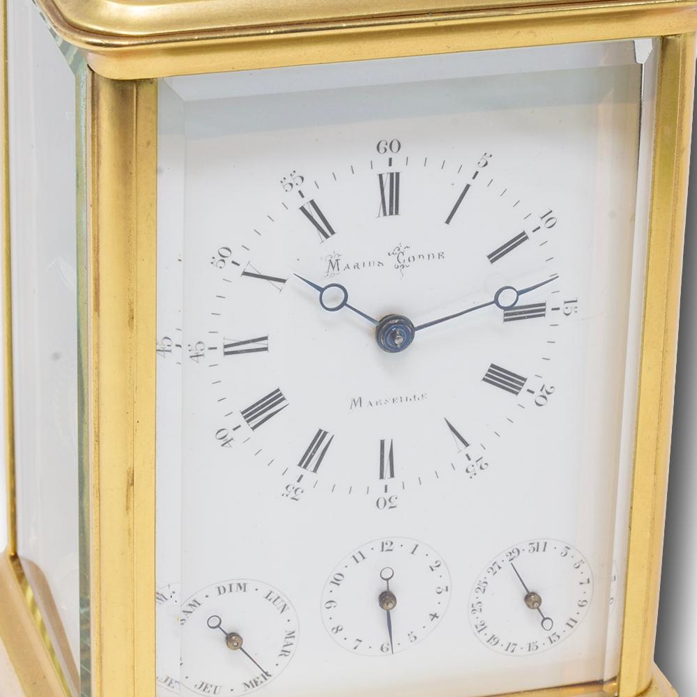 French Multi-Dial Gorge Case Carriage Clock For Sale 2