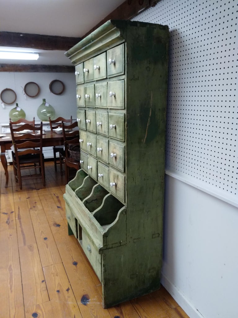 French MultiDrawer Painted Seed 1910 at 1stDibs