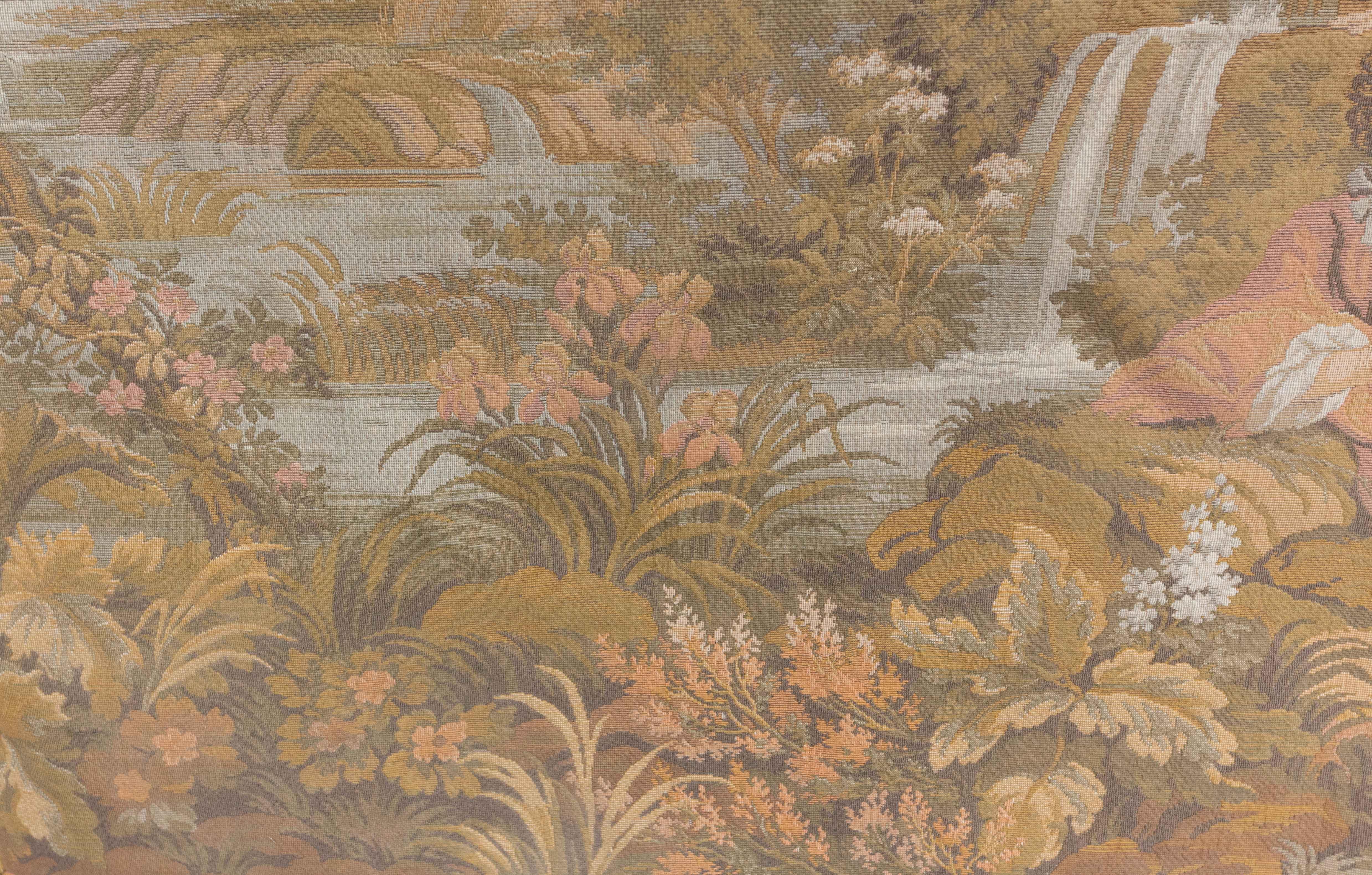 French Mural Louis XV Tapestry Romantic Scenes Francois Boucher, Early 20th C 1