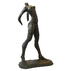 French Museum Copy of 'The Walking Woman' by Alberto Giacometi, circa 1970
