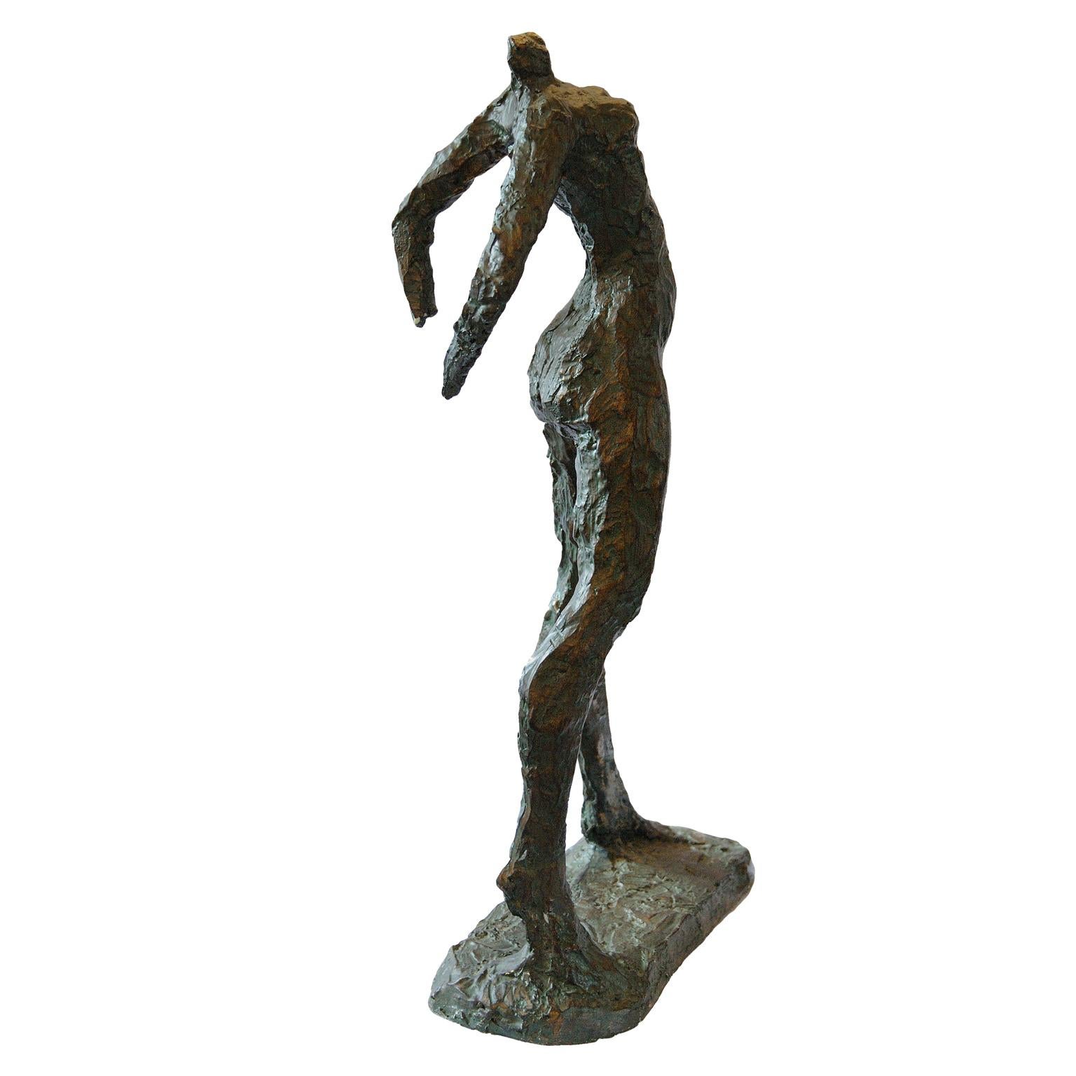 Hand-Painted French Museum Copy of 'The Walking Woman' by Alberto Giacometi, circa 1970 For Sale