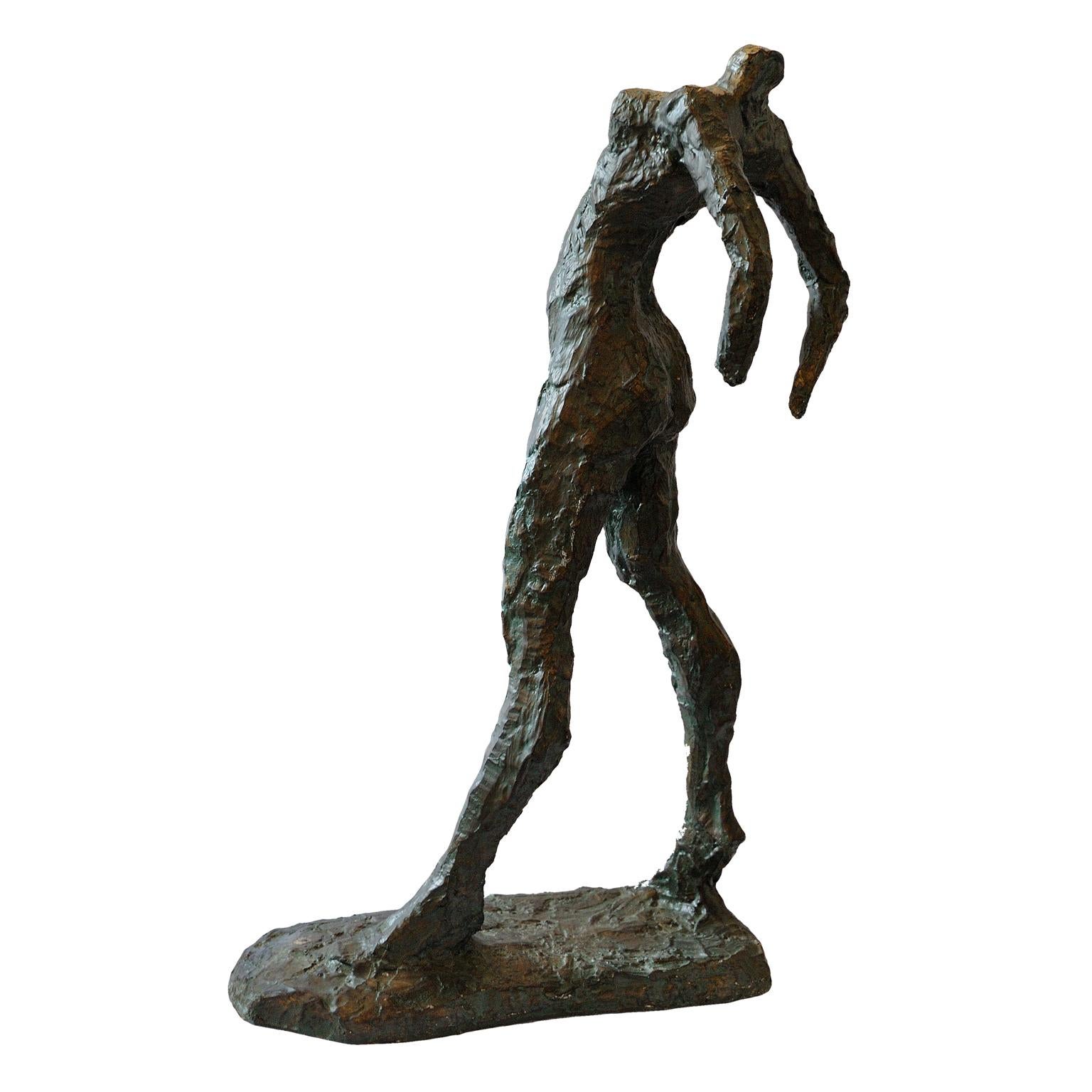 French Museum Copy of 'The Walking Woman' by Alberto Giacometi, circa 1970 For Sale