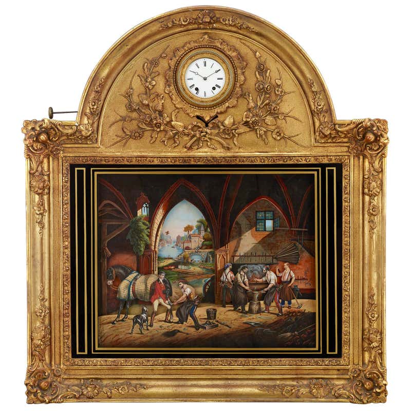 19th Century Musical Picture Clock For Sale at 1stDibs | jacqueline ...