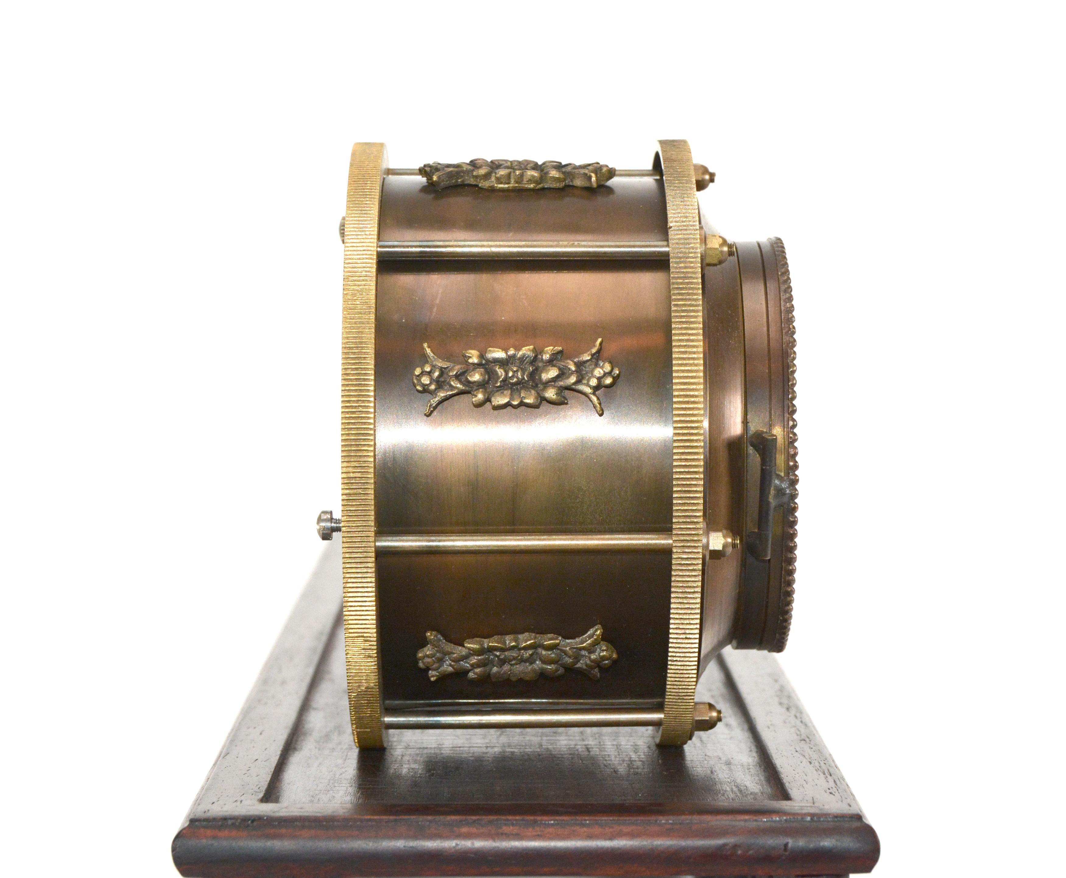 Brass French Mystery Gravity Driven Gilt Incline Rolling Clock - No Spring or Battery For Sale