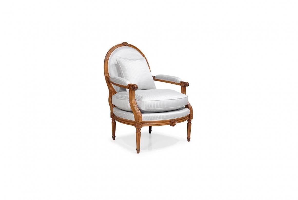 French Nancy Louis XVI Fauteuil Armchair, 20th Century For Sale 7