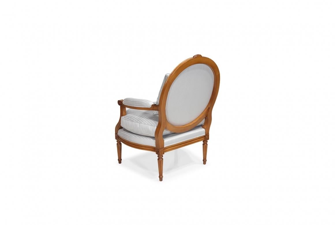 French Nancy Louis XVI Fauteuil Armchair, 20th Century For Sale 10