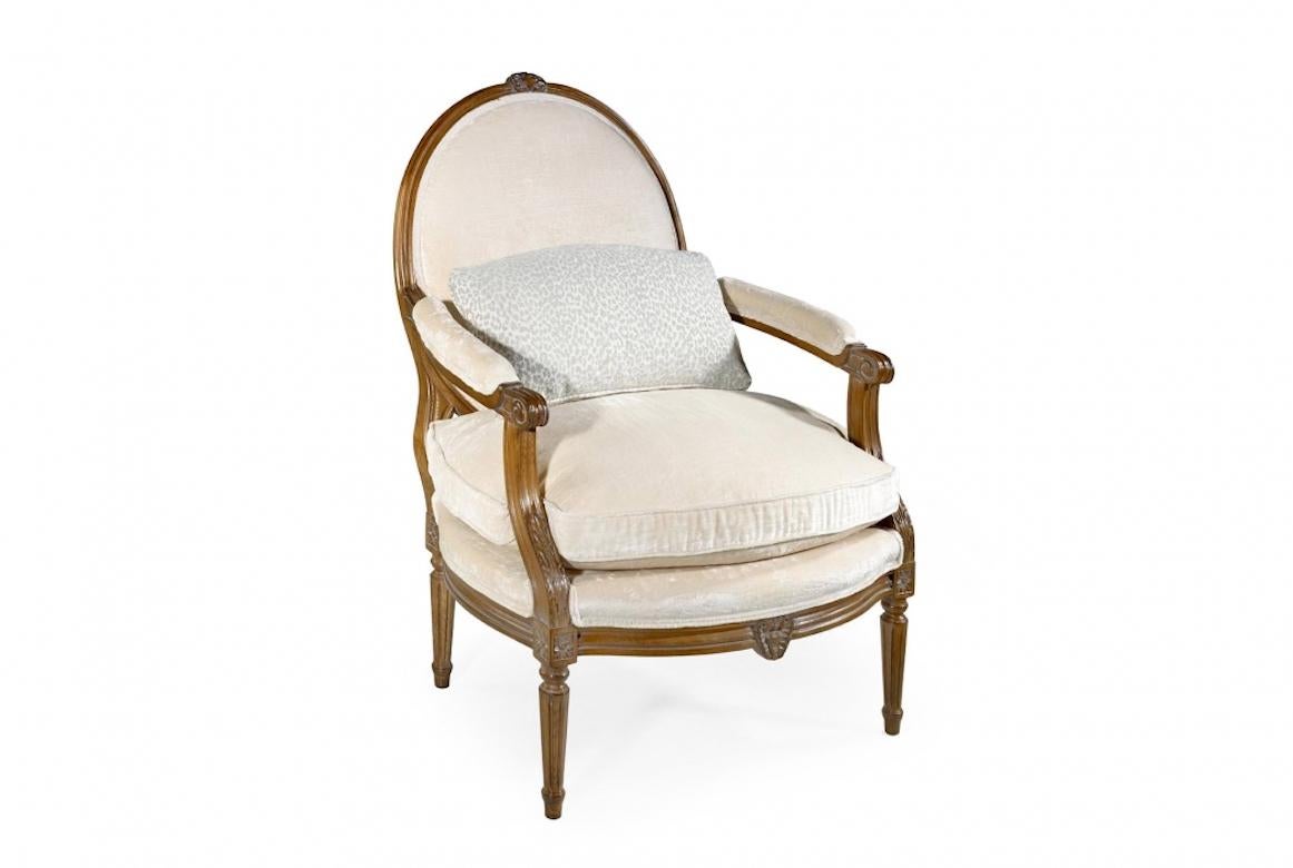French Nancy Louis XVI Fauteuil Armchair, 20th Century For Sale 1