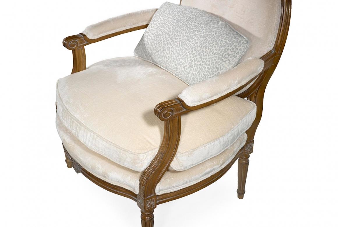 French Nancy Louis XVI Fauteuil Armchair, 20th Century For Sale 3