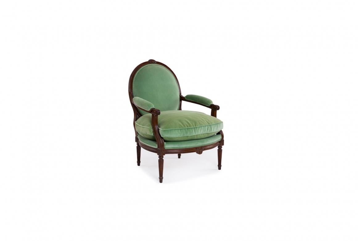 French Nancy Louis XVI Fauteuil Armchair, 20th Century For Sale 4